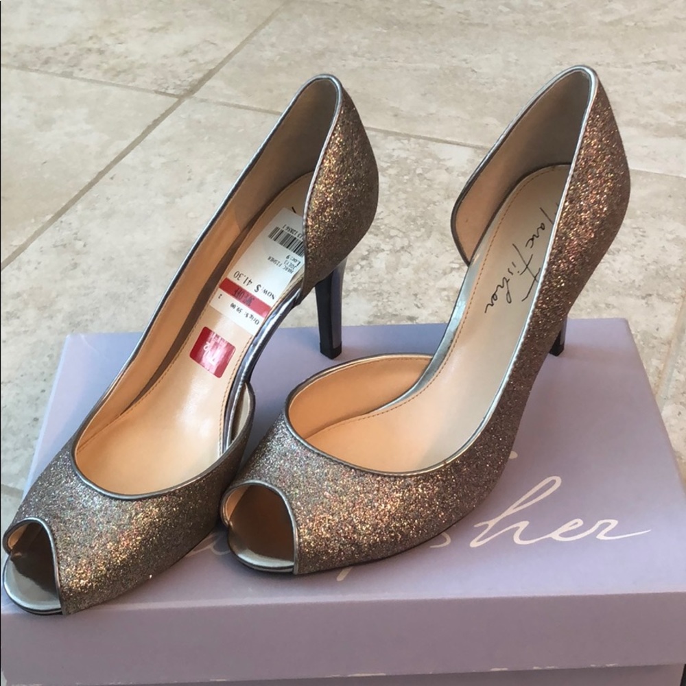 Woman shoes silver and multi